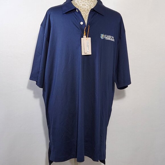 Peter Millar Men's Size L Blue Summer Comfort Crown Sport Sun Protection Shirt - Picture 1 of 13